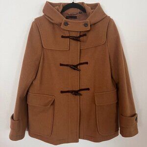 UNIQLO Wool Blend Duffle Short Toggle Coat Beige Tan Size XL (JAPAN)